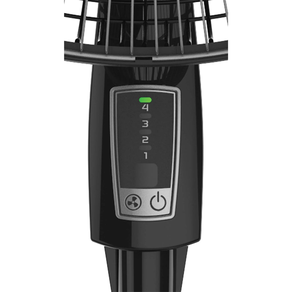 18 4-Speed Pedestal Fan with Remote, Black E1233