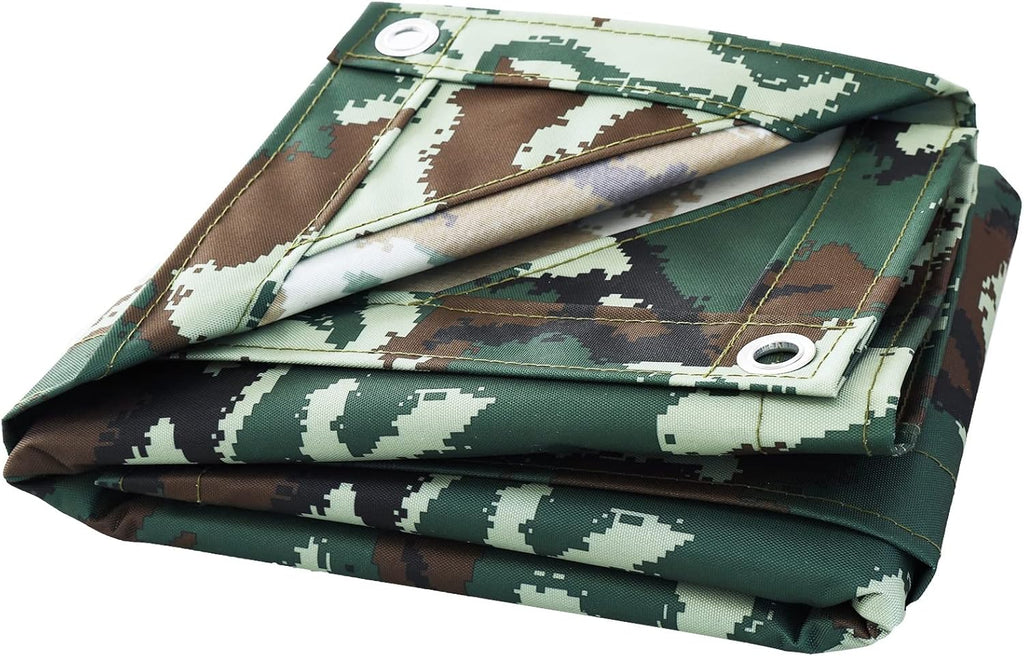 10 OZ Heavy Duty Waterproof Canvas Tarp, 10x12 Feet Z795253