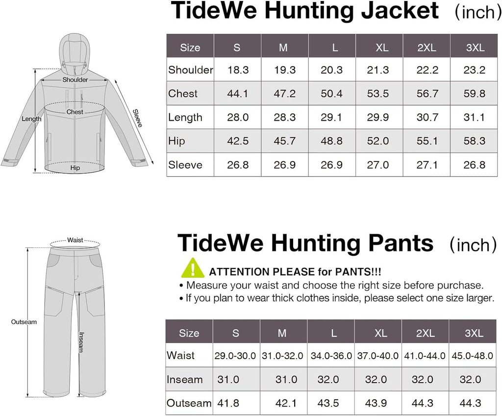 Hunting Jacket and Pants with Fleece Lining W77175