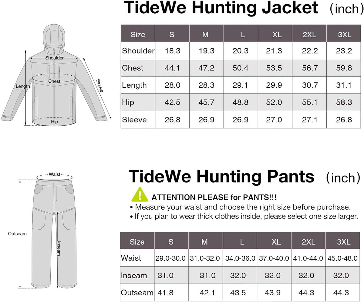 Hunting Jacket and Pants with Fleece Lining W77175