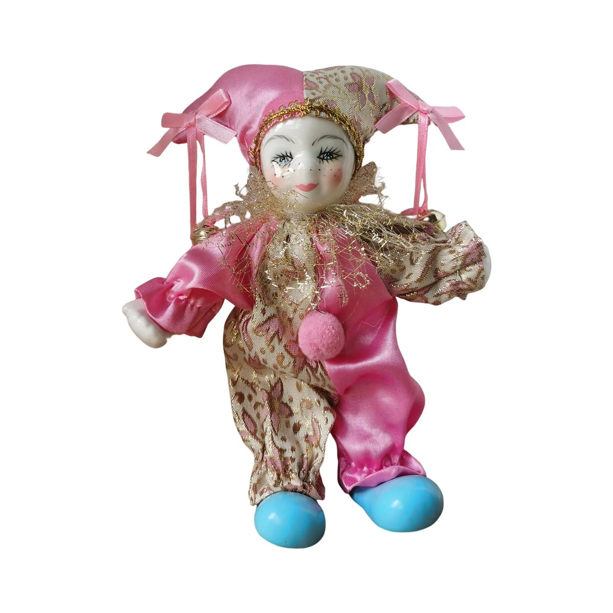Porcelain Clown Doll with Costume L87663