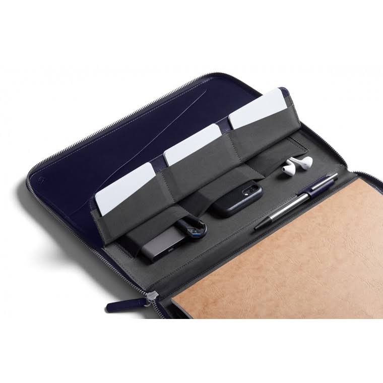 Navy A4 Leather Compendium I811150