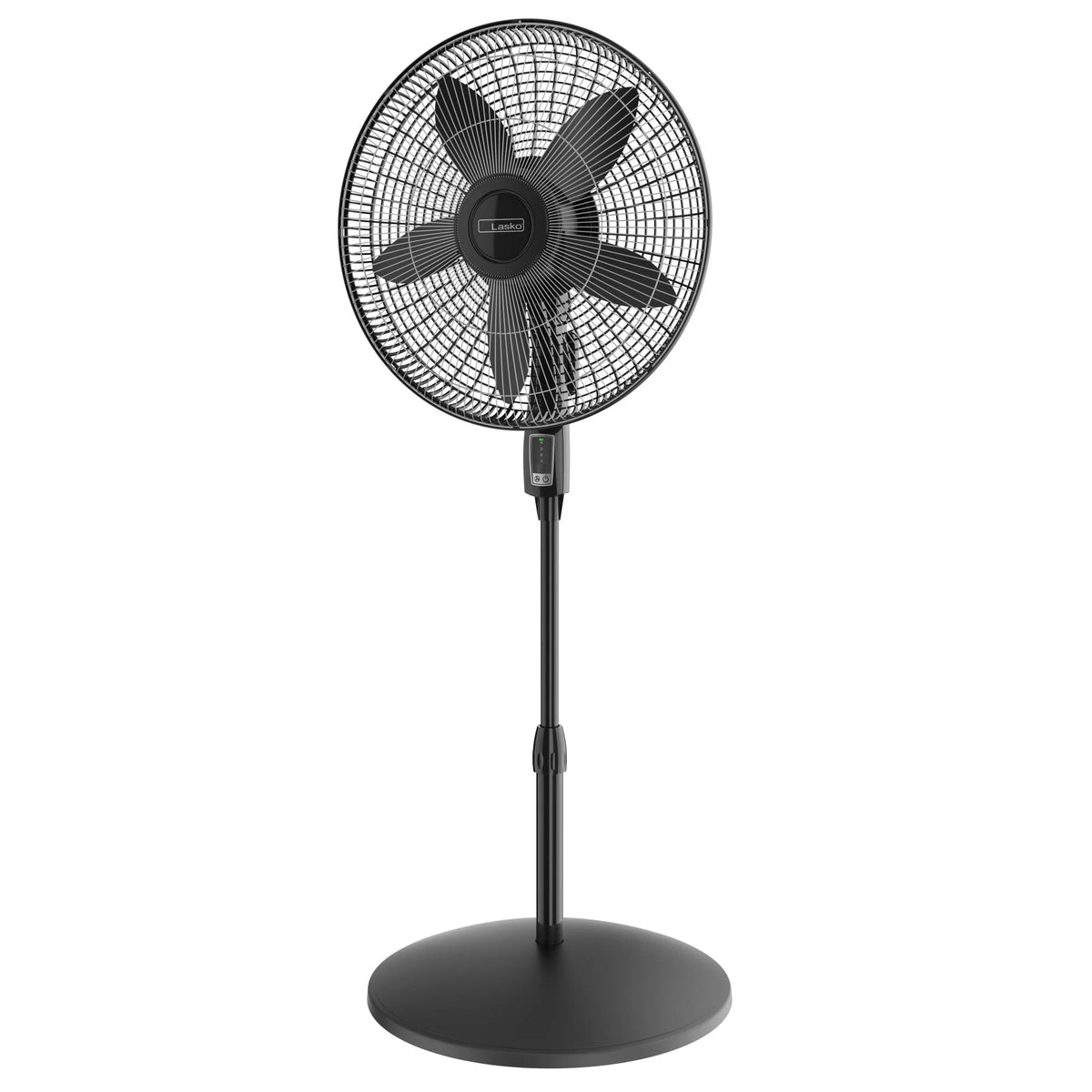 18 4-Speed Pedestal Fan with Remote, Black E1233
