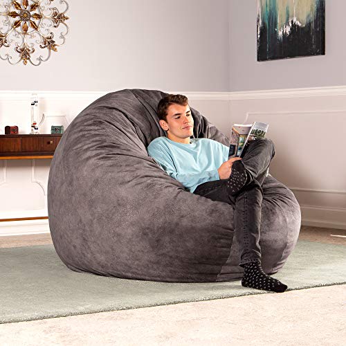 Charcoal Convertible Bean Bag Bed K63286
