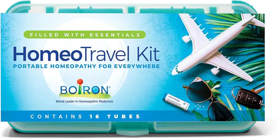 Travel First Aid Kit with Homeopathic Medicines 16 Tubes O629