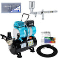 Precision Detail Control Dual-Action Side Feed Gravity Airbrush Set with 0.2mm Tip A418