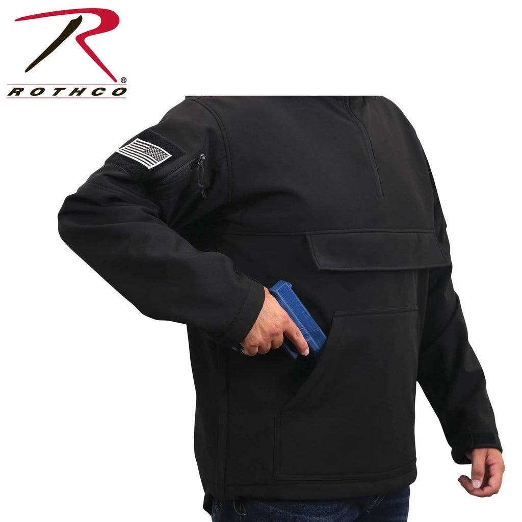Black Soft Shell Anorak Y257387