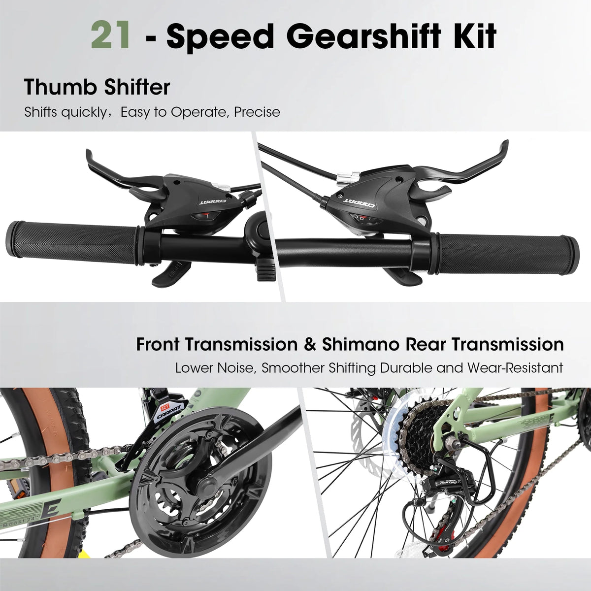 Mountain Bike 21-Speed Carbon Steel Frame 27.5 Inch Wheels A6282