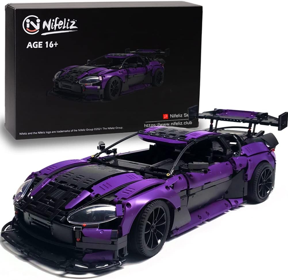 1:8 Scale Sports Car Model Building Blocks Set (3850 Pcs) U70570
