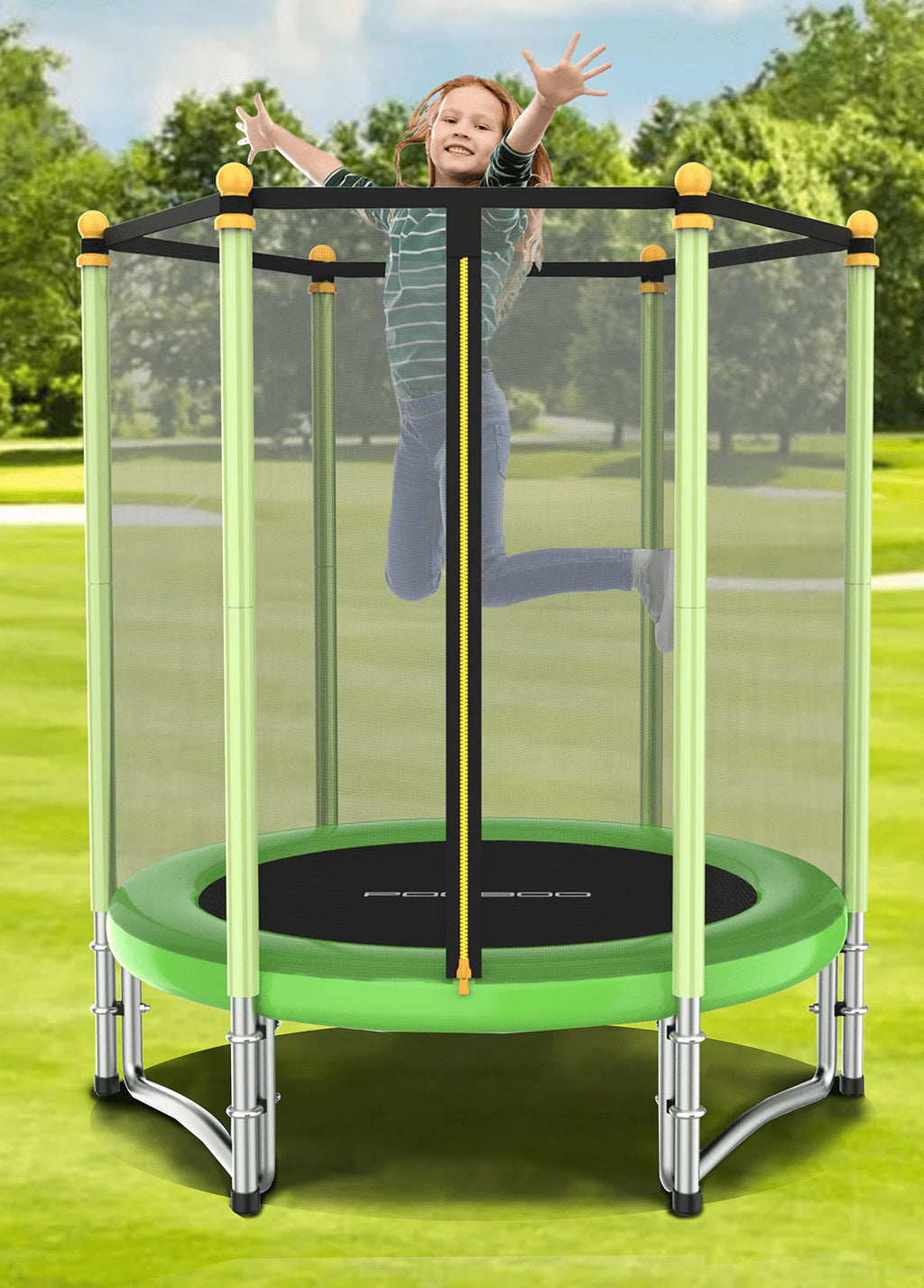 55 Trampoline with Safety Enclosure Net N8972