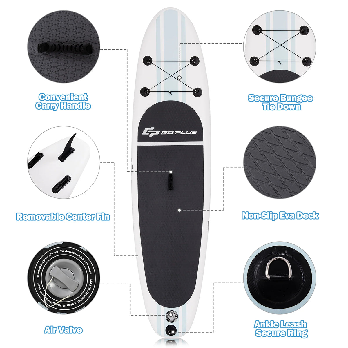 11' Inflatable Stand Up Paddle Board U66883