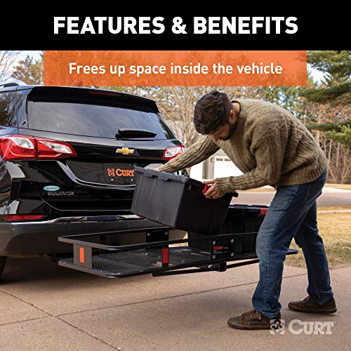 60 x 24-Inch Black Steel Cargo Carrier F4522