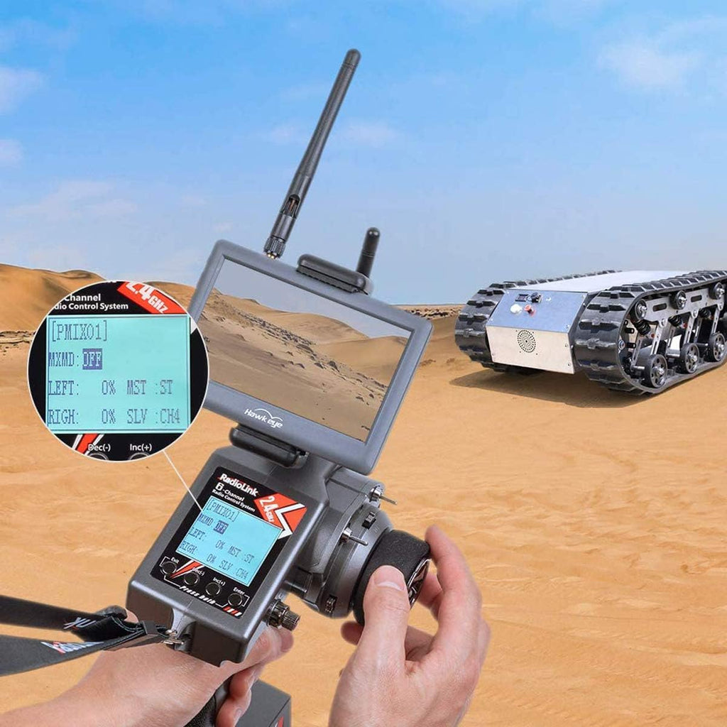 6CH RC Transmitter and Receiver 2.4g Gyro Telemetry Remote Controller E304