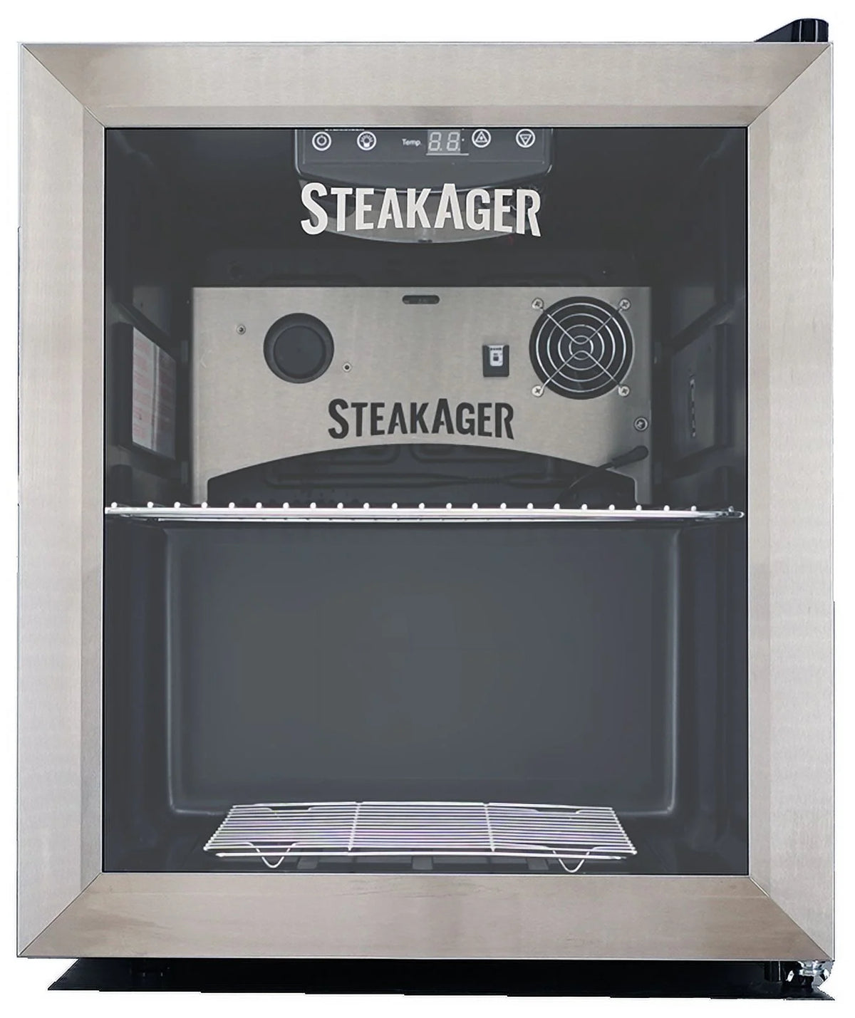 Black and Stainless Steel Home Beef Dry Aging Refrigerator with 20Lbs Capacity W9267