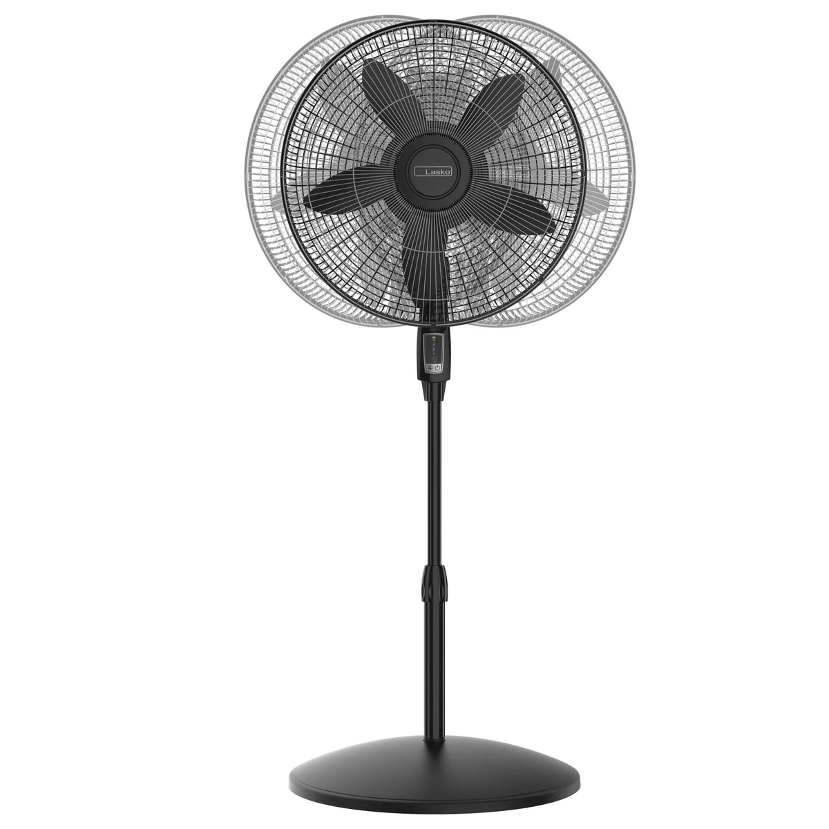 18 4-Speed Pedestal Fan with Remote, Black E1233