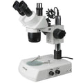 Trinocular Stereo Microscope, WH10x Eyepieces, 20x/40x/80x Magnification, 2x/4x Objective, Upper and Lower Halo L7747