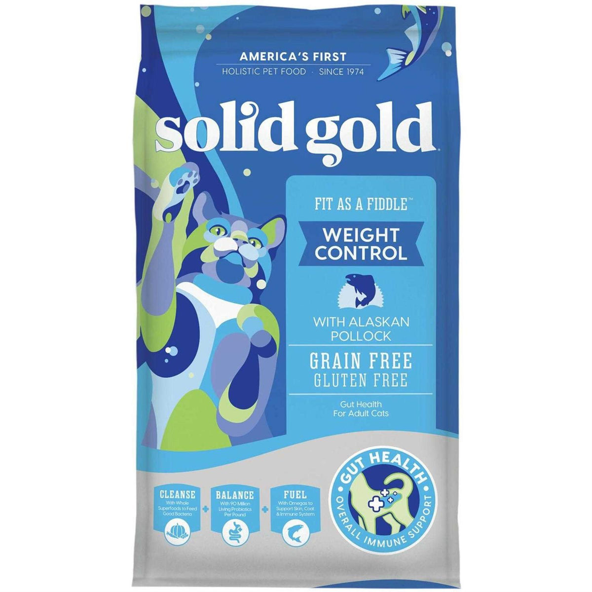 Solid Gold Grain-Free Alaskan Pollock Dry Cat Food S3713