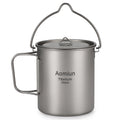750ml Titanium Pot with Lid and Foldable Handle E919