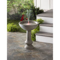 Round Birdbath with Fountain W883