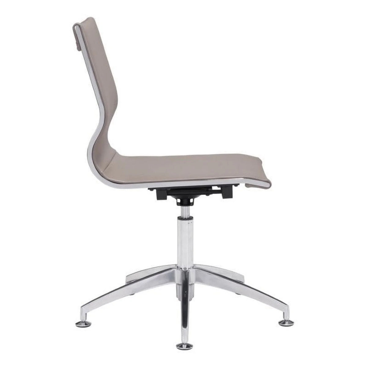 Brown Faux Leather Conference Chair W6048