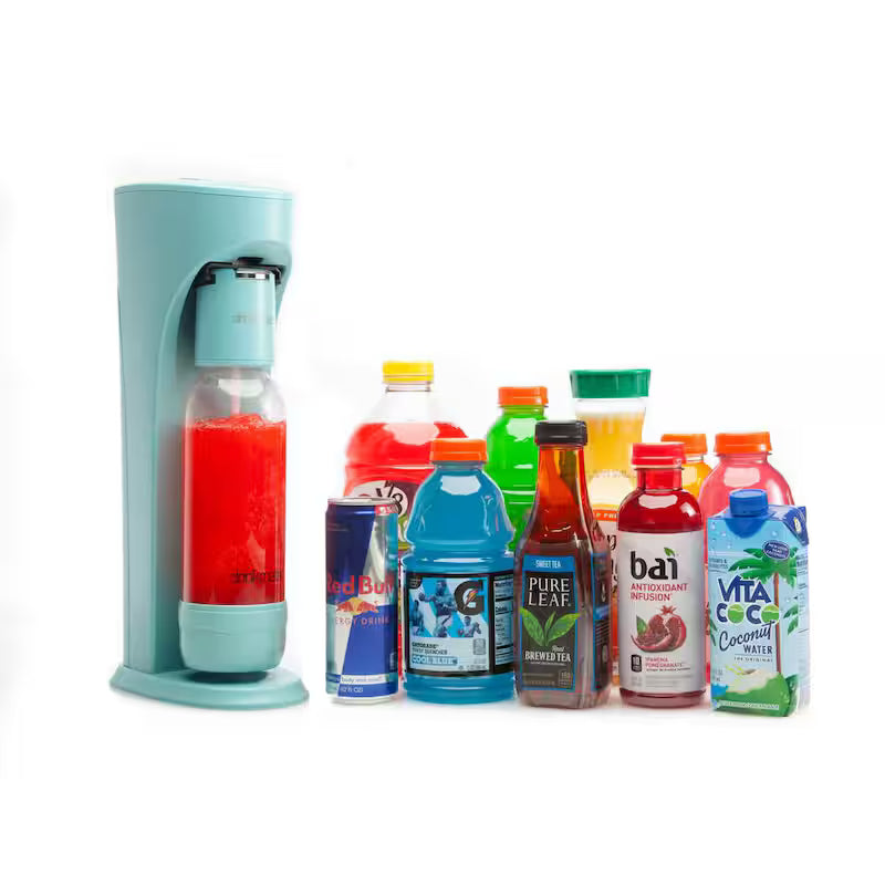 Sparkling Water Soda Maker Party Pack with 2 60L CO2 Cartridges H323