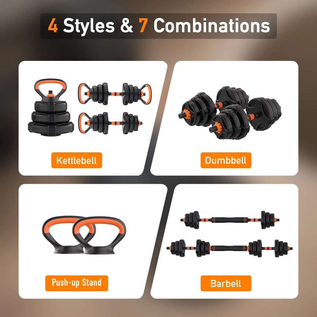 Adjustable Weight Dumbbell Set 4 in 1 B178