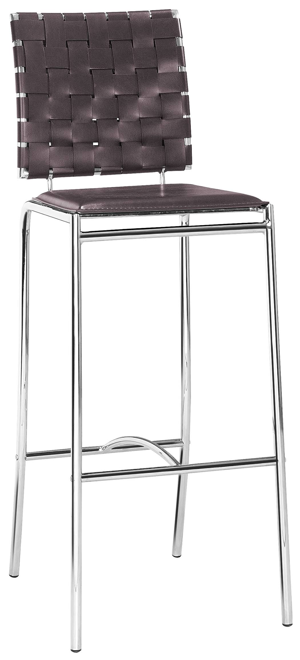 Brown Leather Bar Stool (Set of 2) B10707