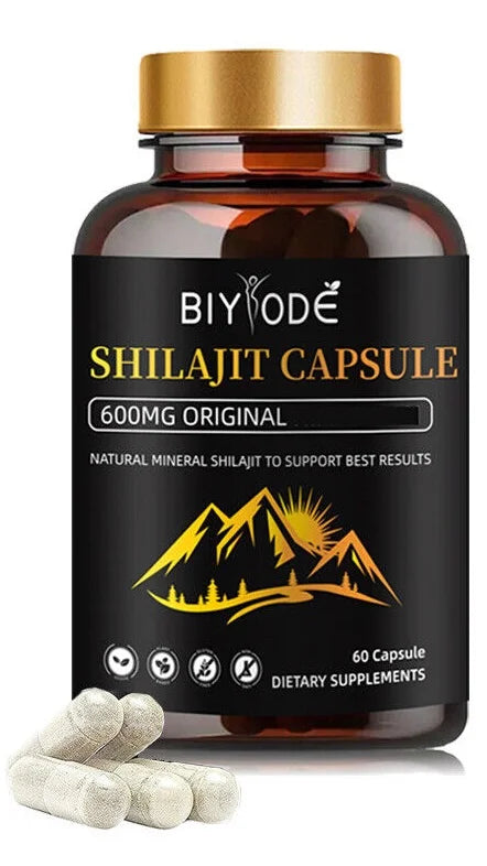 Shilajit 600mg Dietary Supplement 60 Capsules U96056