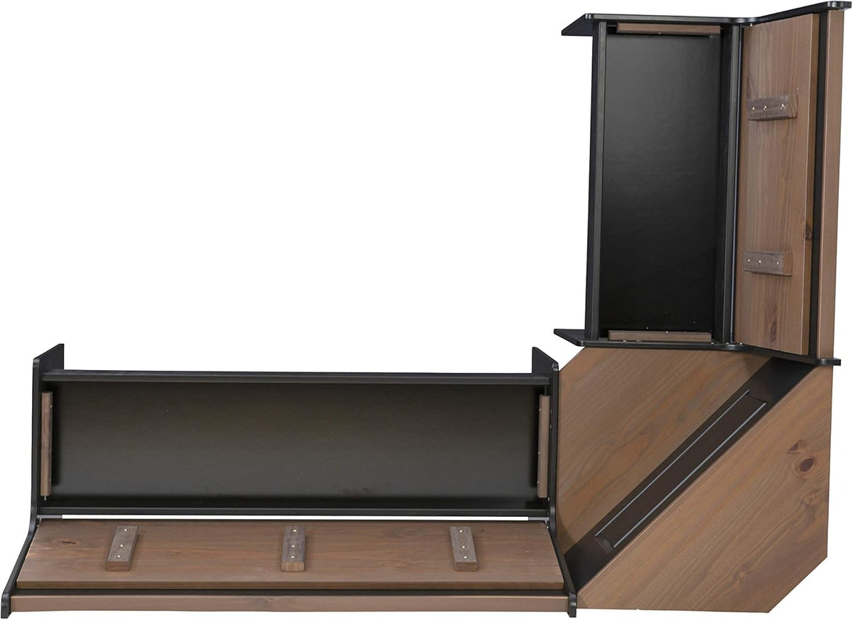 Black and Pecan Breakfast Dining Set G63451