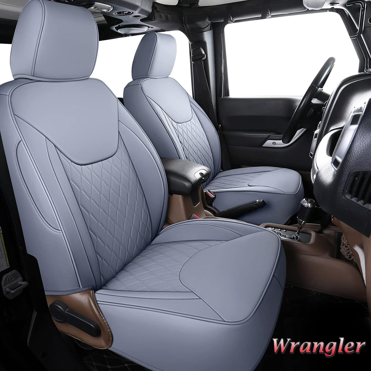 Red Leather Seat Covers Full Set C783