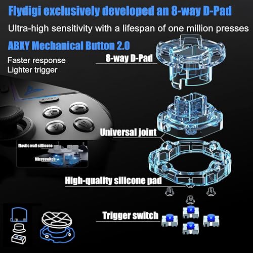 PC Controller with Hall Joystick and 6 Macros Buttons C729145