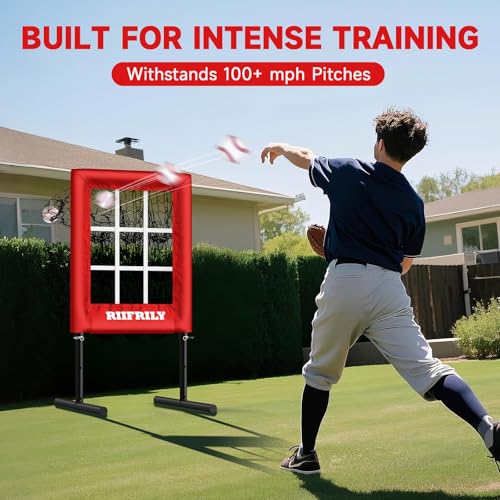 9 Hole Baseball Pitching Net with Strike Zone I908141