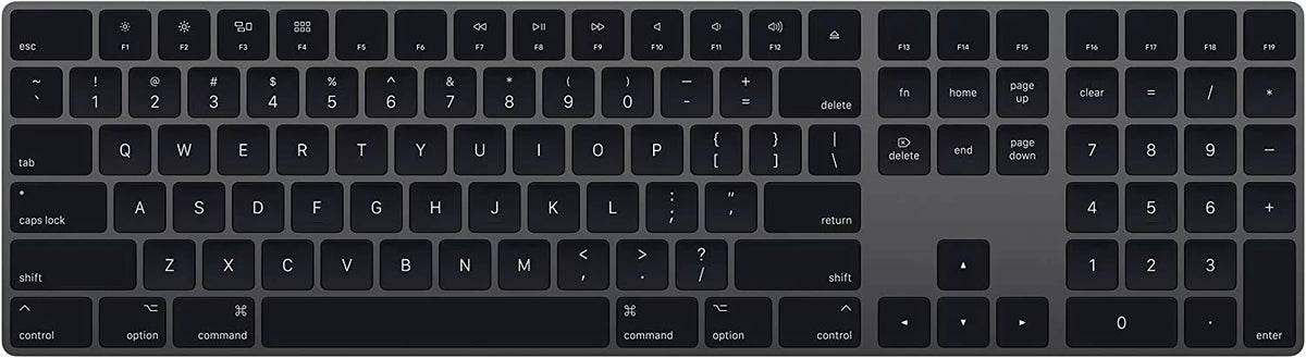 Wireless Magic Keyboard with Numeric Keypad Space Gray S5387