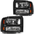 Black Housing Clear Lens Headlights Assembly I16632