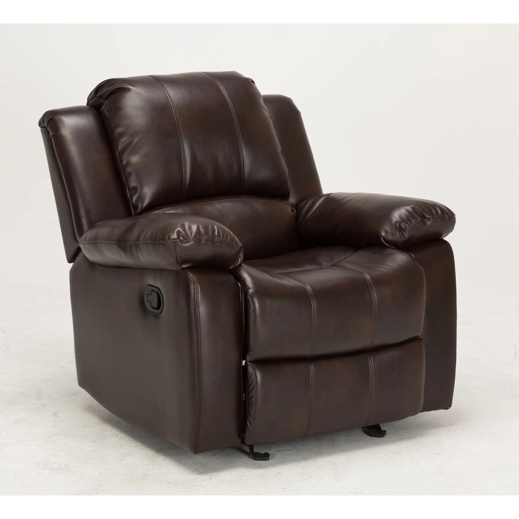 Leather Gel Glider Rocker Recliner A867
