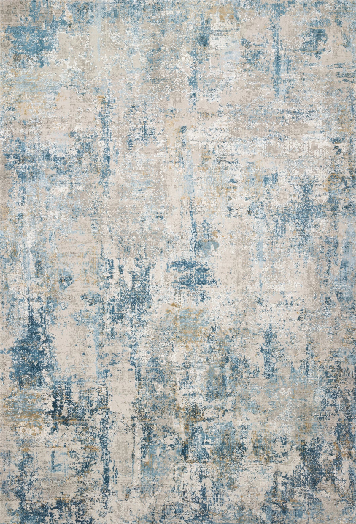 Grey Blue 6'7 x 9'2 Rug R783823