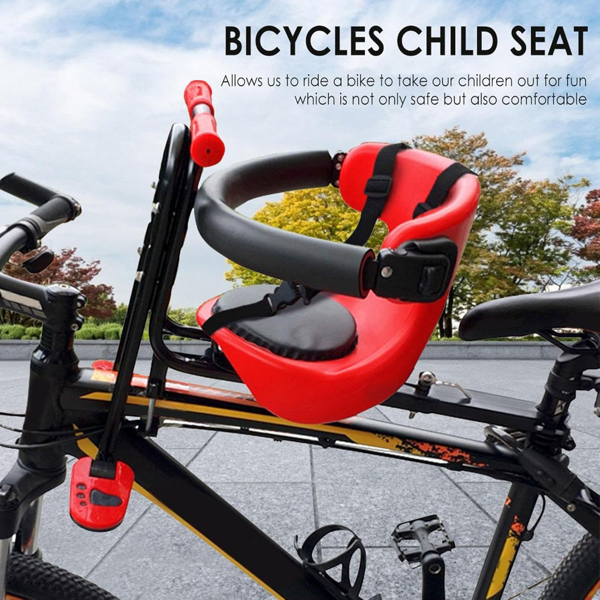 Front Mounted Child Bike Seat with Pedals M8948