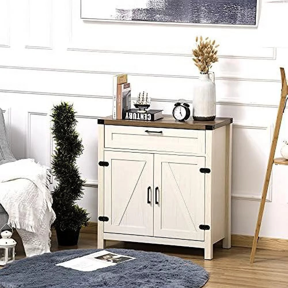Farmhouse Wooden Accent Cabinet with Drawer M316647
