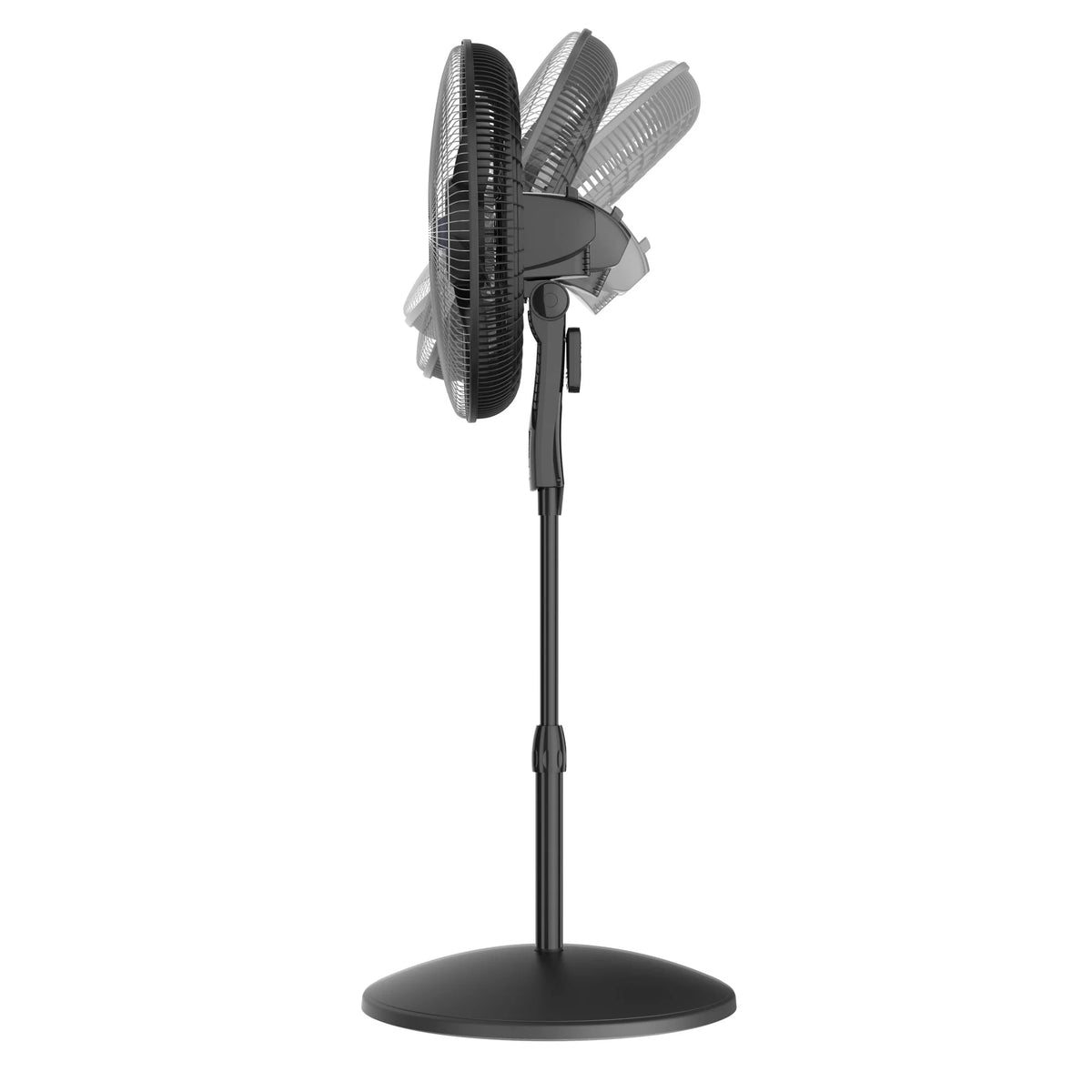 18 4-Speed Pedestal Fan with Remote, Black E1233