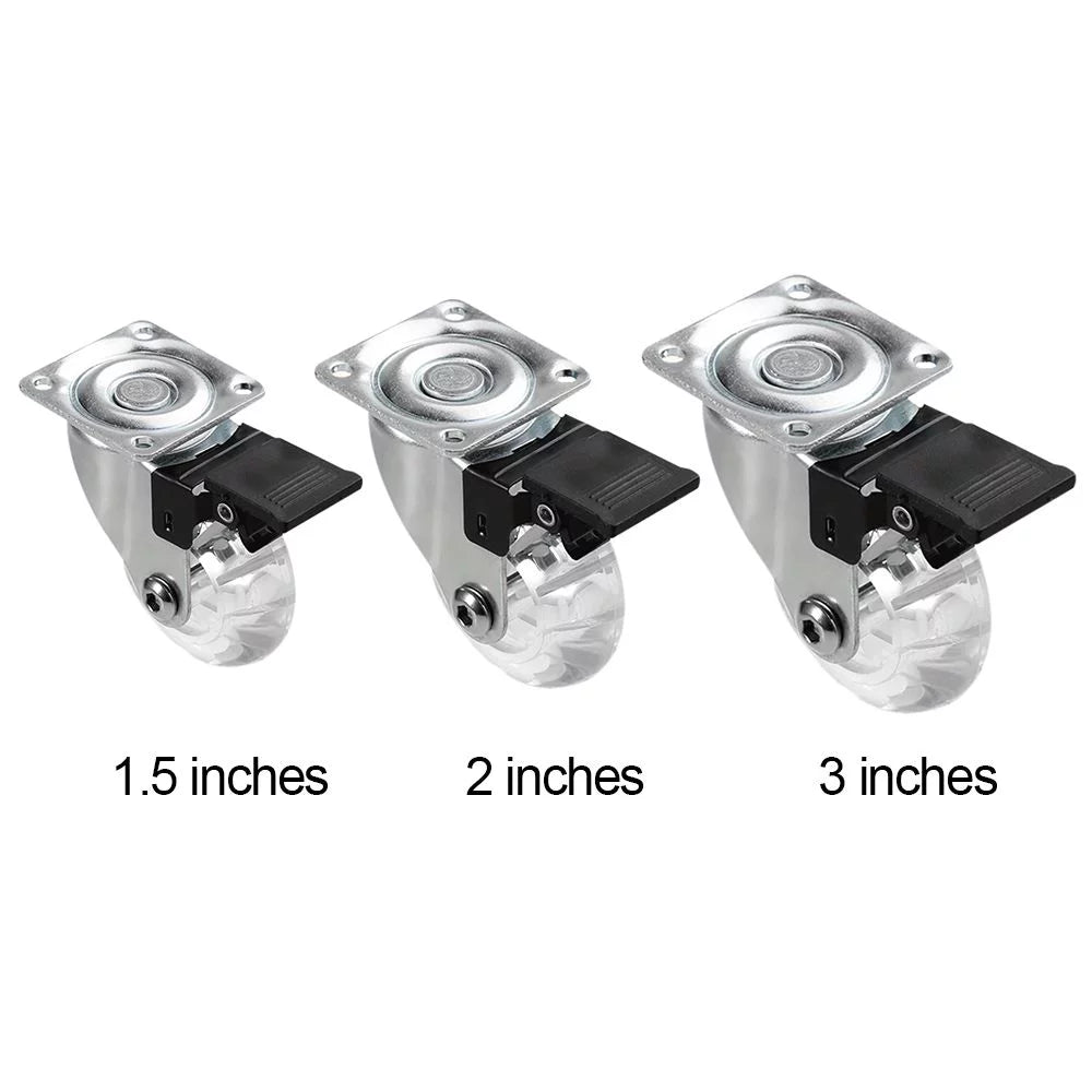 3 Inches Transparent Swivel Caster Wheels V102860