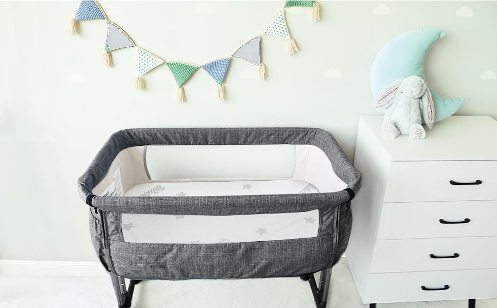 Waterproof Breathable Bassinet Mattress Pad with Removable Zippered Cover P97449