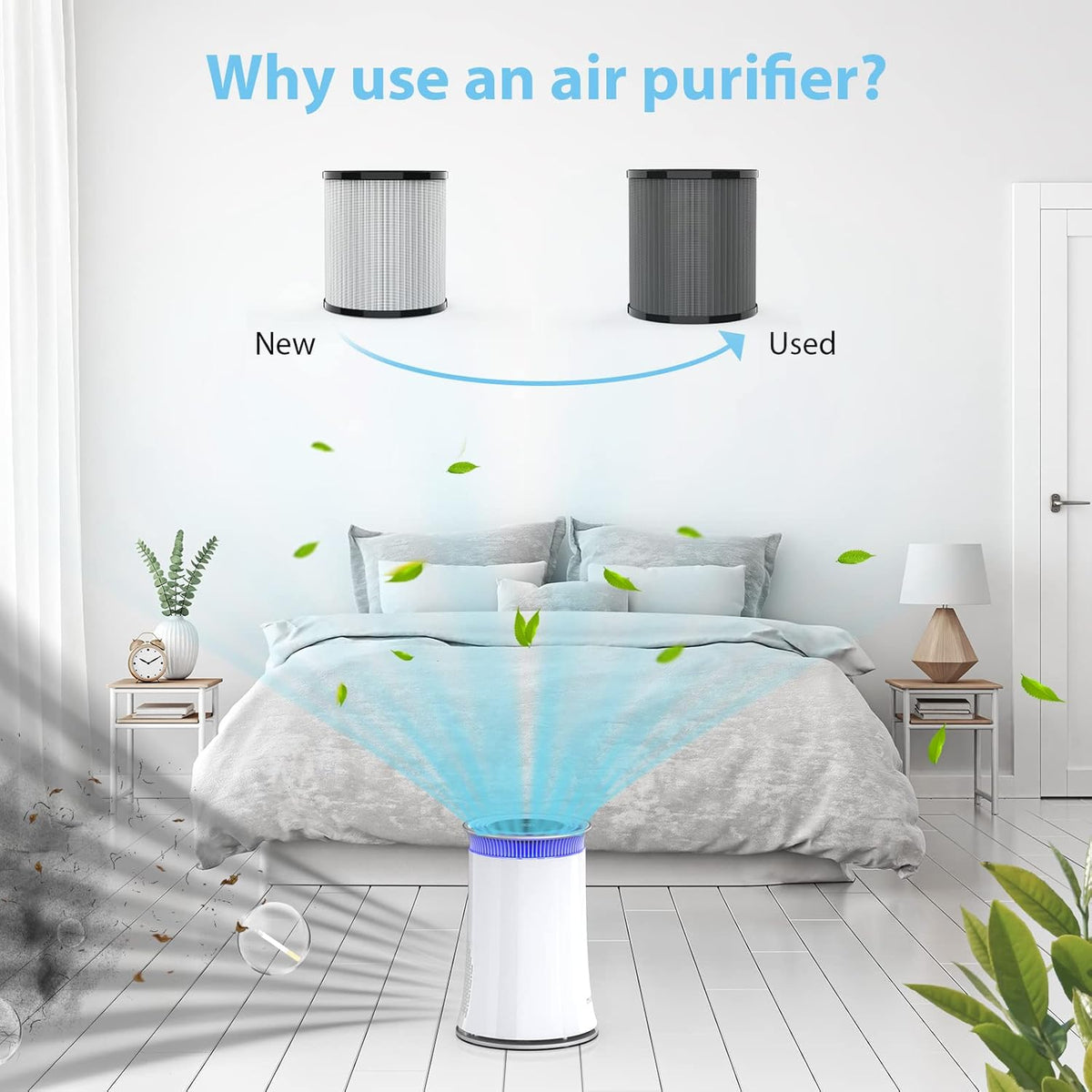 True HEPA Air Purifier with Activated Carbon Filter L70817