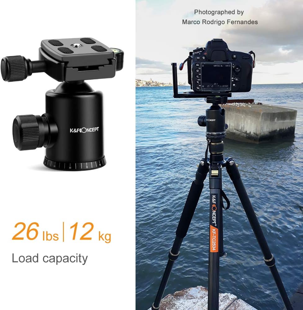 66 inch Carbon Fiber Camera Tripod with Monopod L893271