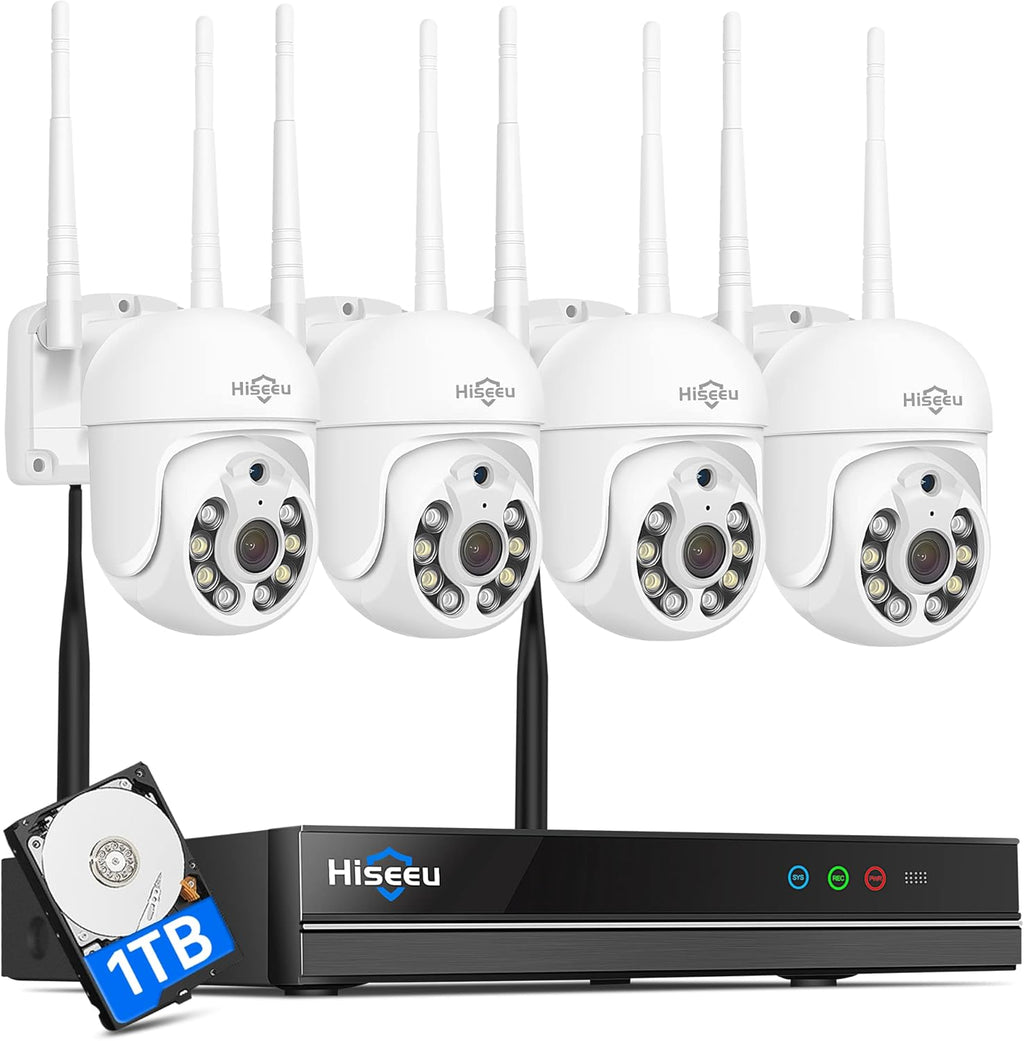 3MP Outdoor Wireless Security Camera with Floodlights E932950