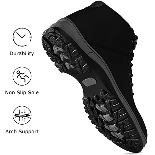 Mens Lightweight Water Resistant Mid Ankle Hiking Boots D8155