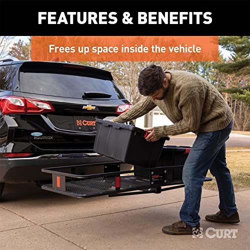 60 x 24-Inch Black Steel Cargo Carrier F4522