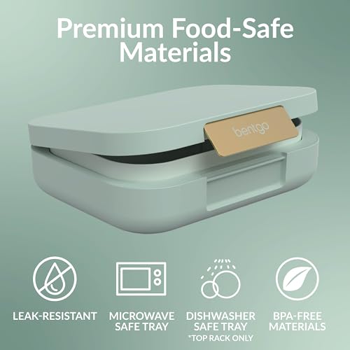 Dark Gray Bento Lunch Box, 3-4 Compartments, Leak-Resistant, 44 fl oz, BPA-Free H89106