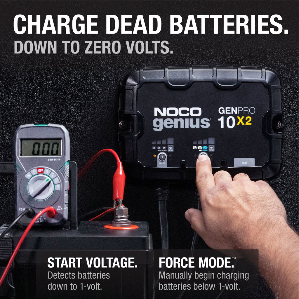 2-Bank 20A 12V Onboard Battery Charger Q3870