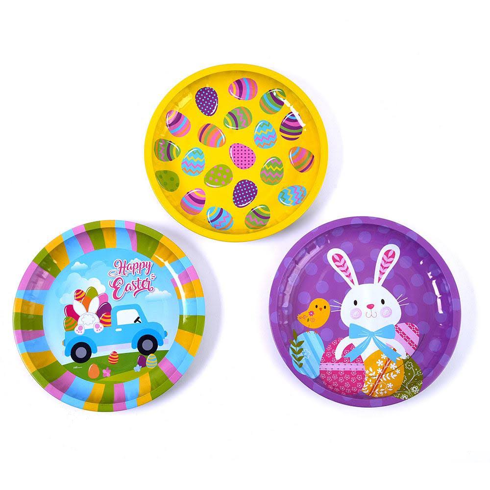 Easter Round Tin Trays P59896