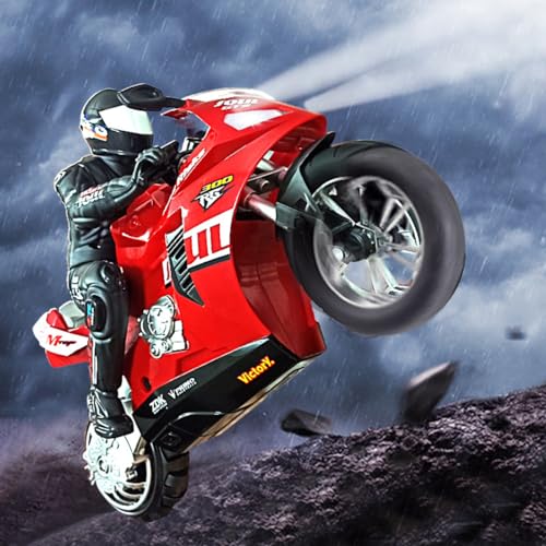 Remote Control Dual-Motor Self-Balancing Motorcycle 2.4G 1/6 Blue Y81270